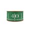 LaRibbons 2 1/2" Wired Ribbon | Green Glitter Football Yardage | 10 Yard Roll